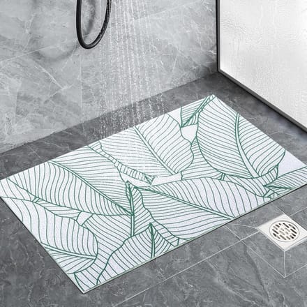 Antislip Douchemat - Wasbare PVC Douchebakmat voor Ouderen met Anti-Schimmel en Uitstekende Drainage