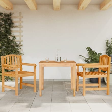 vidaXL - Tuinstoelen - 2 - st - 58x59x88 - cm - massief - teakhout