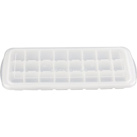 24?Bac à glaçons à grille avec couvercle scellé Nourriture ?Moule à glaçons en silicone flexible de qualité white