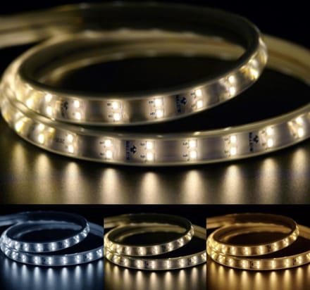 LED strip 220V Dubbel Rij 2835 IP65 (per meter) - Warm wit licht