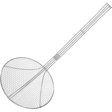 HENDI Frituurschep – Versterkte draadgreep – Roestvast staal – Ø220x540 mm – Vaatwasmachinebestendig