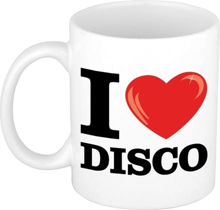 I Love Disco koffiemok / beker 300 ml