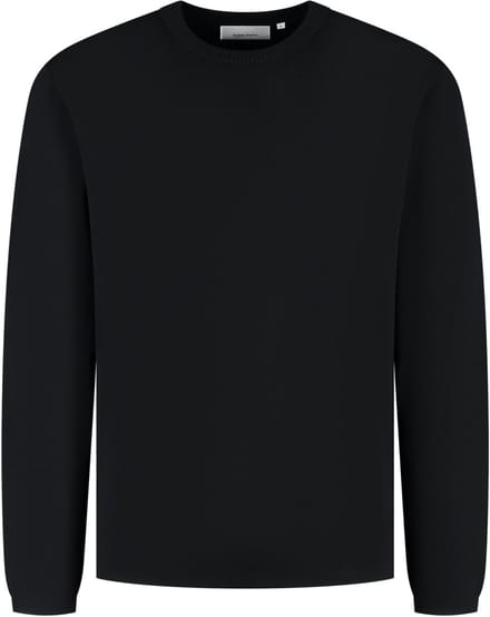 Pure Path Trui Heavy Knit Sweater 25030811 02 Black Mannen Maat - S