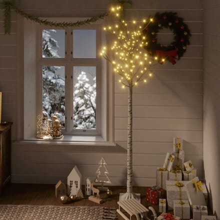 vidaXL - Kerstboom - wilg - met - 200 - warmwitte - LED's - binnen - en - buiten - 1,8 - m