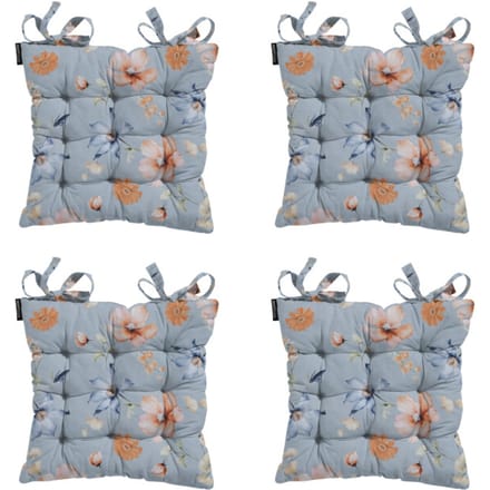 Madison - Zitkussen Toscane Florina blue - Ca. 46x46 cm - Set van 4
