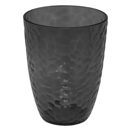 5Five Drinkglas Estiva - grijs transparant - onbreekbaar kunststof - 380 ml - camping/verjaardag