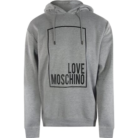 Love Moschino Box Logo Grijze Hoodie