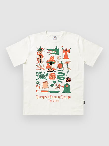 The Dudes European Fantasy Design Classic T-Shirt wit