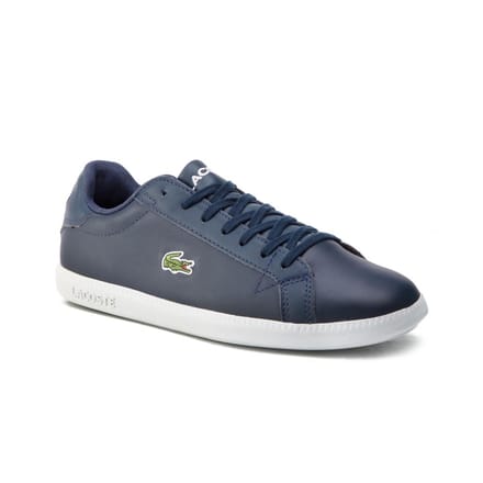 Lacoste Graduate BL 1 SMA Heren Navy/Wit Sportschoenen