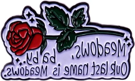 Emaille Pin - Badge Decoratie - Kleding Versieren - Handgemaakte Emaille Coating - 7 x 5 cm - Rose