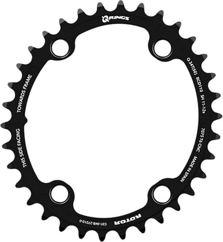 Rotor Q-rings 4b 110 Bcd Inner Kettingblad Zilver 34t