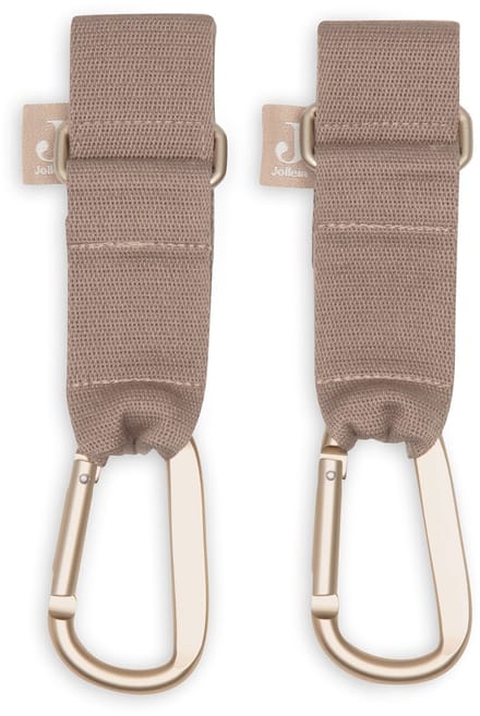 Jollein Tassenhaak Kinderwagen - Milky Coffee - 2 stuks - 19cm
