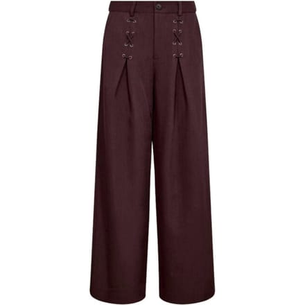 Co Couture LunaCC Eyelet wide LL pants bordeaux rood