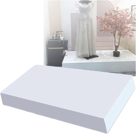 Vierkante sokkel - Display zuil - Winkel decoratie - Hoge draagkracht - 50 x 50 cm - Wit