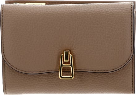 COCCINELLE Leren Portemonnee Magie Flap Wallet Toasted Beige
