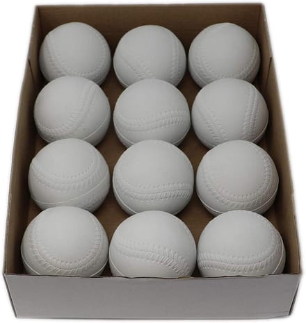 Honkbalbal Set - Trainingsballen - Sport Oefenen - Machine Genaaid - 9 Inch - Wit