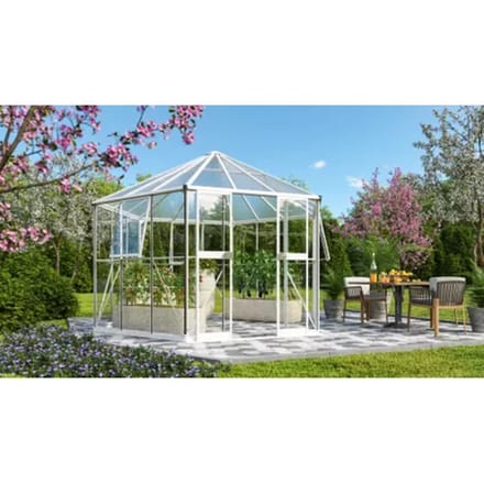 Vitavia Tuinkas Galaxis 9000 - Veiligheidsglas 6 Mm - Wit - 336x383x284 Cm