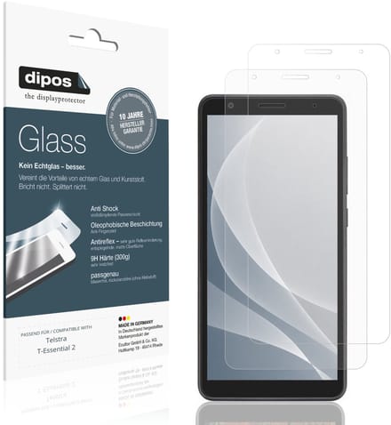 dipos – 2x Matte Pantserfolie geschikt voor Telstra T-Essential 2 | 9H Screenprotector