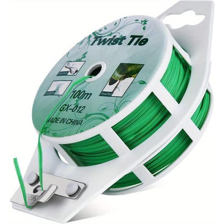 1 Rol 100M Multifunctionele Plastic Staal Draadbinder Stevige Herbruikbare Tuin Bloem Plant Ondersteuning Band Tie gray