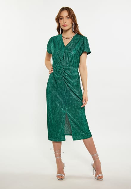 Faina Jurk Dames donkergroen