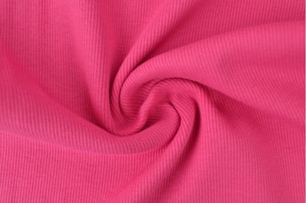 10 meter rib boordstof - Fuchsia - 60cm breed