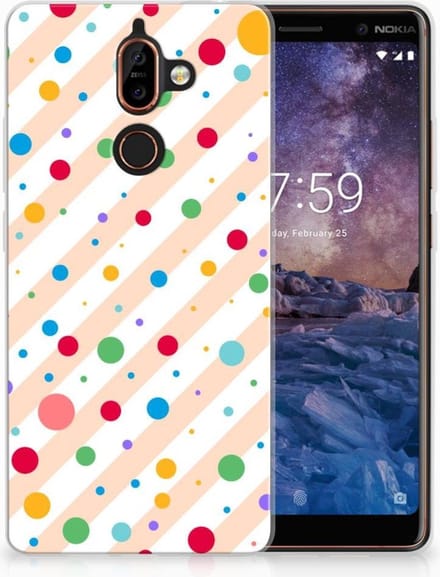 Nokia 7 Plus TPU bumper Dots