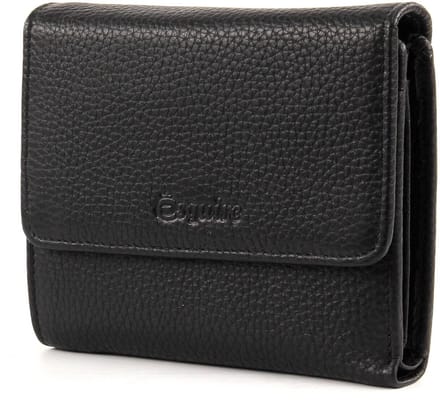 Esquire Leren Portemonnee Primavera Ladies Wallet Black Zwart