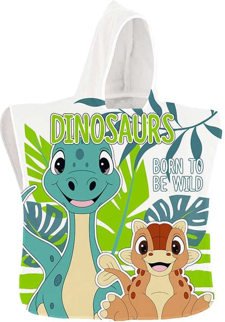 Dinosaurus Poncho, Born to be Wild - 50 x 100 cm - Polyester
