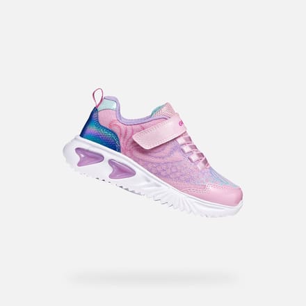 GEOX ASSISTER MEISJES Sneakers - ROZE/LILA - Maat 28