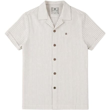 Gabbiano Blouse korte mouw met streepdessin ecru dessin