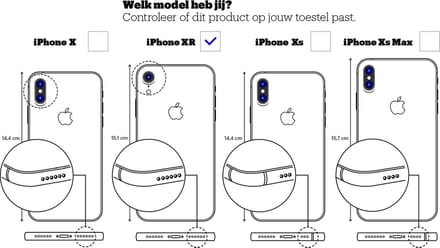 Backcover geschikt voor Apple iPhone XR - Groen - Shockproof + Glas Protector