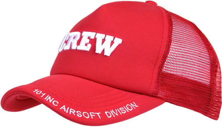 Fostex Garments - Baseball cap Mesh Crew (kleur: Red / maat: NVT)