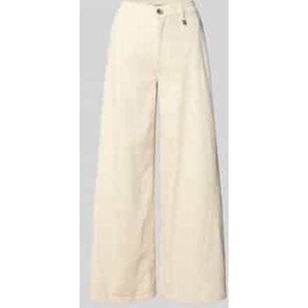 Wide leg jeans met applicatie, model 'Vincent Clay'