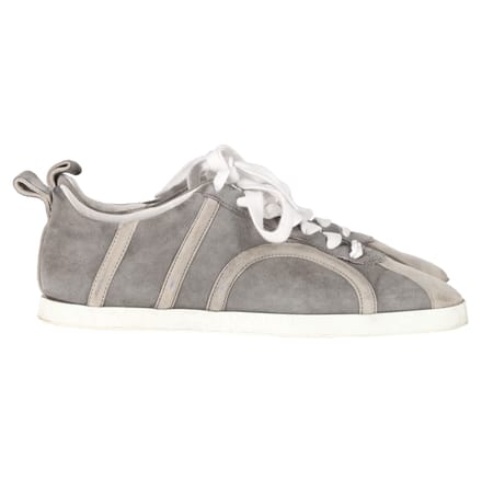 Totême vetersneakers in grijs suède