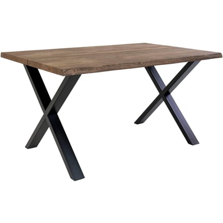 Eettafel, gerookt geolied eiken met gegolfde rand House Nordic Toulon