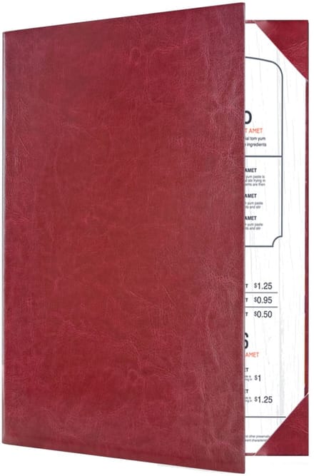 Goodline® - Menumap / Menukaart Mappen - 2x A4 - Rood