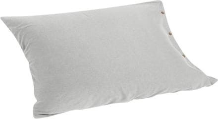 Yumeko kussensloop jersey wit grijs 60x70 - Bio, eco & fairtrade - 1 stuk