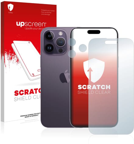 upscreen - Screenprotector voor Apple iPhone 14 Pro Max (Voor+Camera) - Folie Beschermfolie transparant