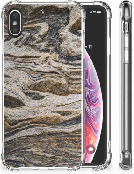 Apple iPhone X | Xs Anti-Shock Hoesje Steen