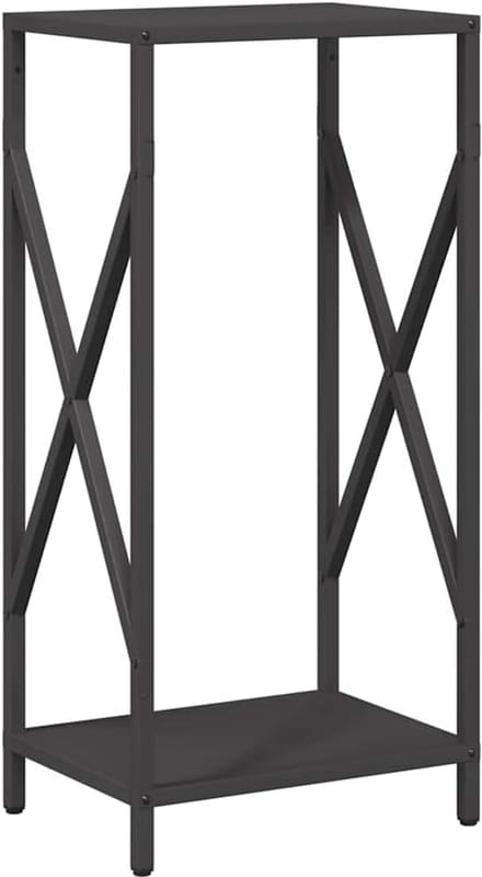 Brandhoutrek - Houtopslag - Haardhout Opslag - Koudgewalst Staal - 70 cm Hoog - Zwart