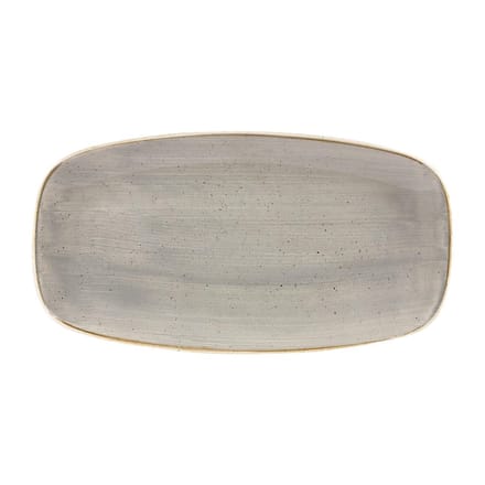 Churchill Stonecast Grey Chefs Ovaal Bord 29.8 x 15.2cm (12 stuks)