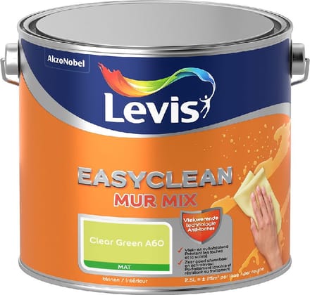 Levis - Easyclean Mur Mat Mix - Clear Green A60 - Mengverf - 2,5 L