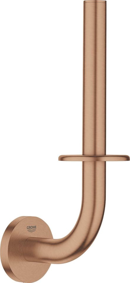 GROHE Essentials reserverolhouder - WC-rol houder voor 1 rol -Warm sunset geborsteld (mat brons)- Metaal
