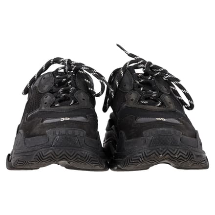 Balenciaga Triple S sneakers in zwart polyester