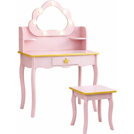 Baninni Kaptafel voor Kinderen met LED-verlichting Cloudy Roze