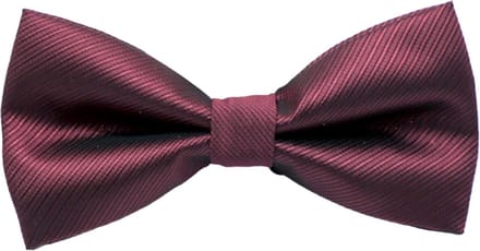 Fako Fashion® - Vlinderstrik - Vlinderdas - Deluxe - 12cm - Bordeaux Rood Gestreept