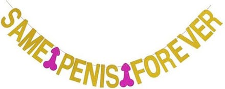 CHPN - Same Penis Forever Slinger - Slinger - Vrijgezellenfeest - Feestslinger - Bachelorparty - Bachelorette Party - Feestversiering - Partyaccessoires - Feestaccessoires