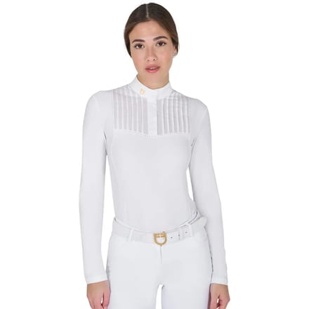 Wedstrijdrij polo met lange mouwen voor dames Equestro