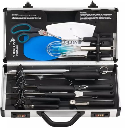 Déglon Gereedschapskoffer – Middelgroot – Schokbestendig – Veranderbare Code – 44,5 cm – Zwart/Aluminium