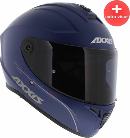 Axxis Draken S integraal helm solid mat blauw M